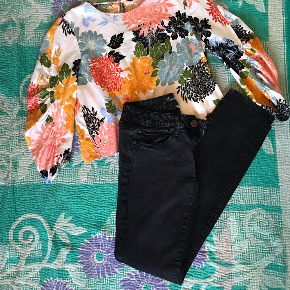 Black super stretch jeans